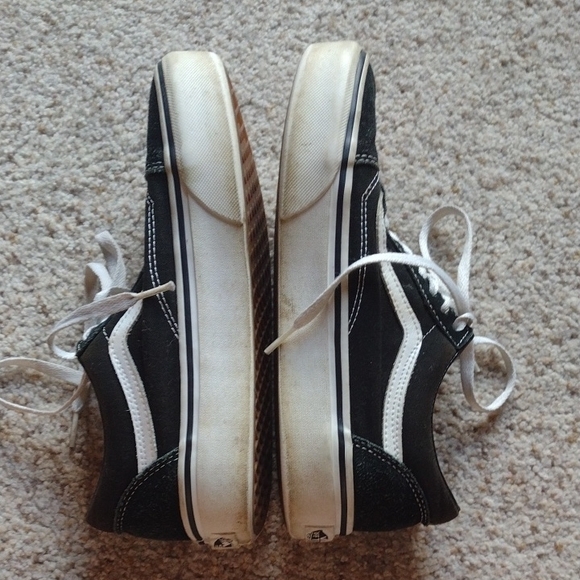 Vans Black and White Old Skool Sneakers - Picture 4 of 9